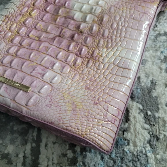 Brahmin Lilac Katie Crossbody Purse Leather New - Picture 3 of 6